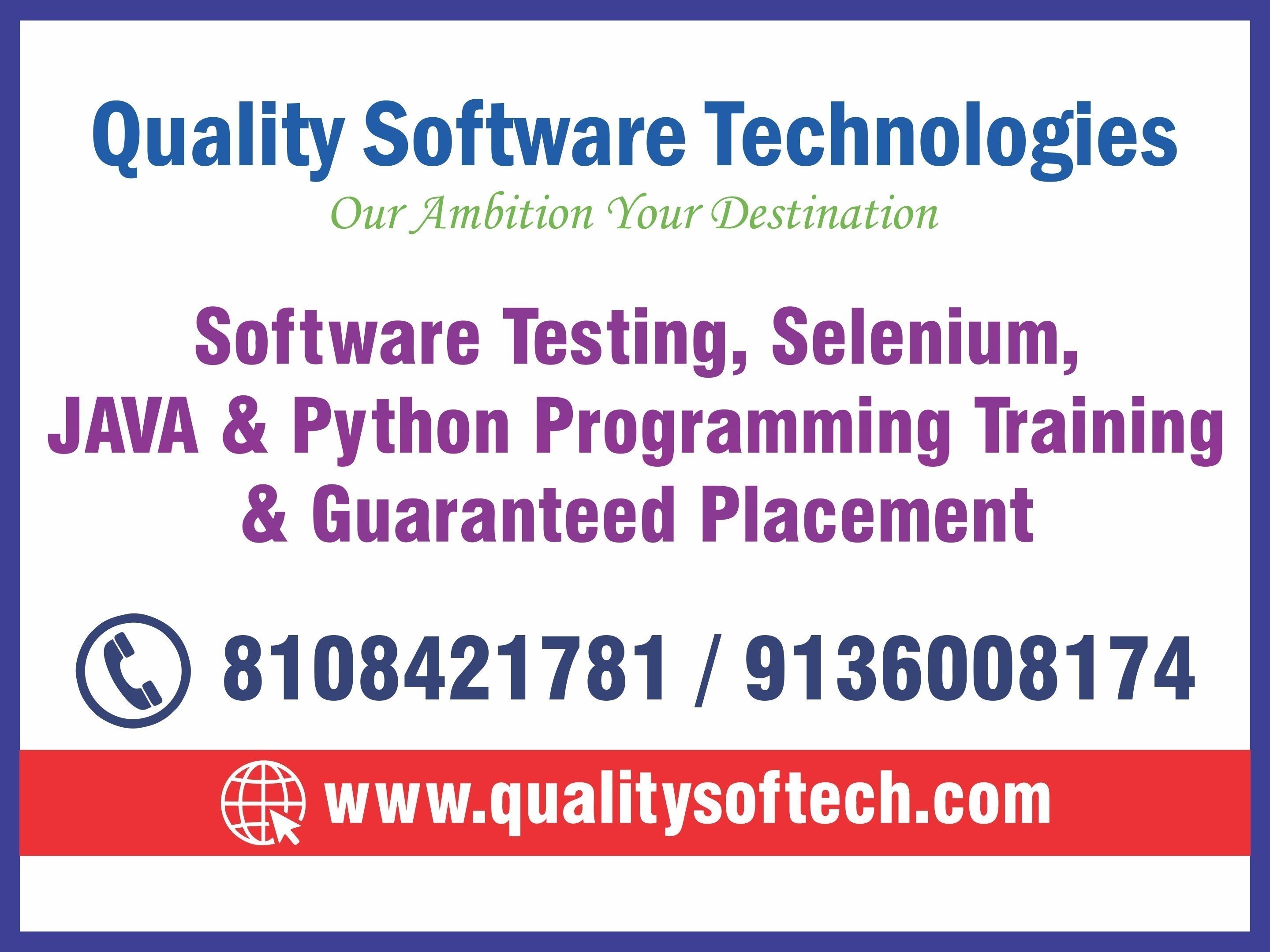 BEST PYTHON COURSE JAVA TRAINING INSTITUTE SOFTWARE TESTING COURSE 